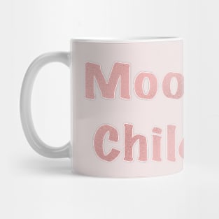 Moon Child in Rose Gold Glitter Mug